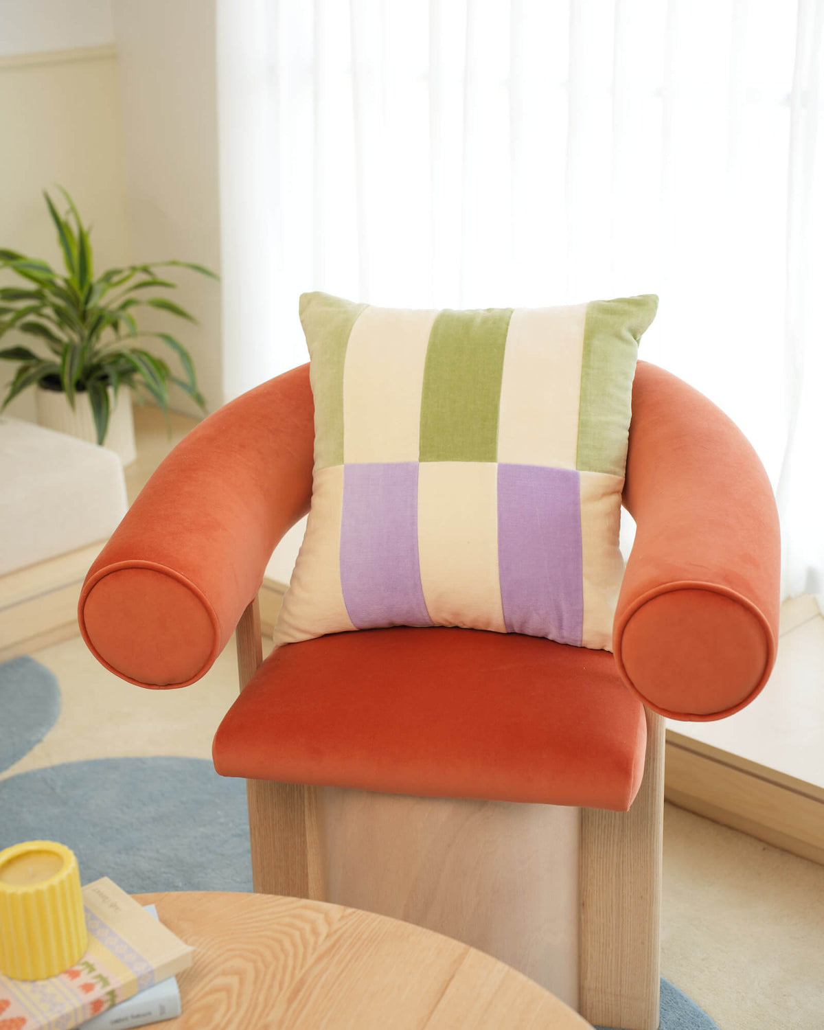 Cotton Velvet Pillow - Meadow