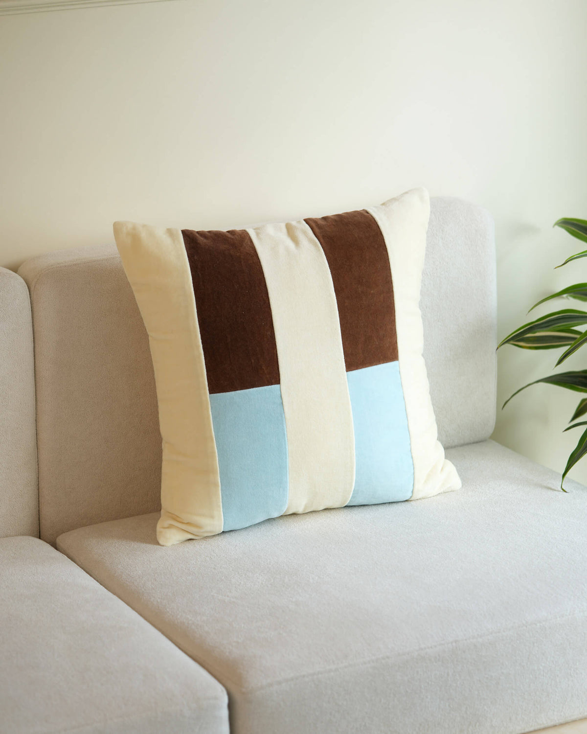 Cotton Velvet Pillow - Parfait