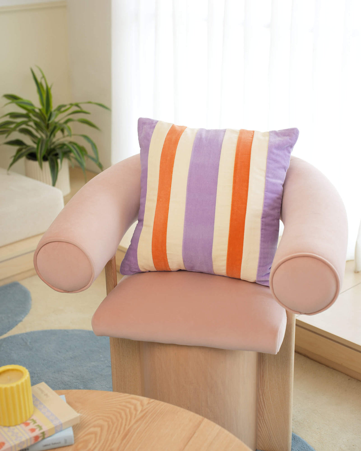 Cotton Velvet Pillow - Popsicle