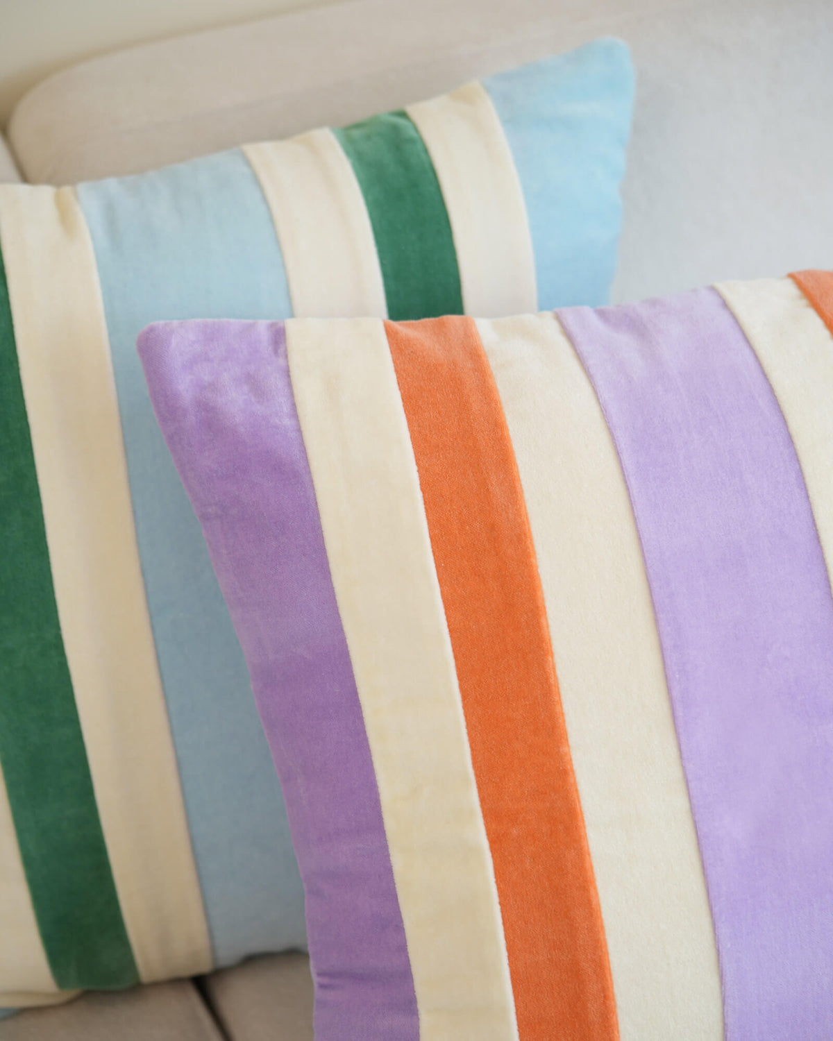 Cotton Velvet Pillow - Popsicle