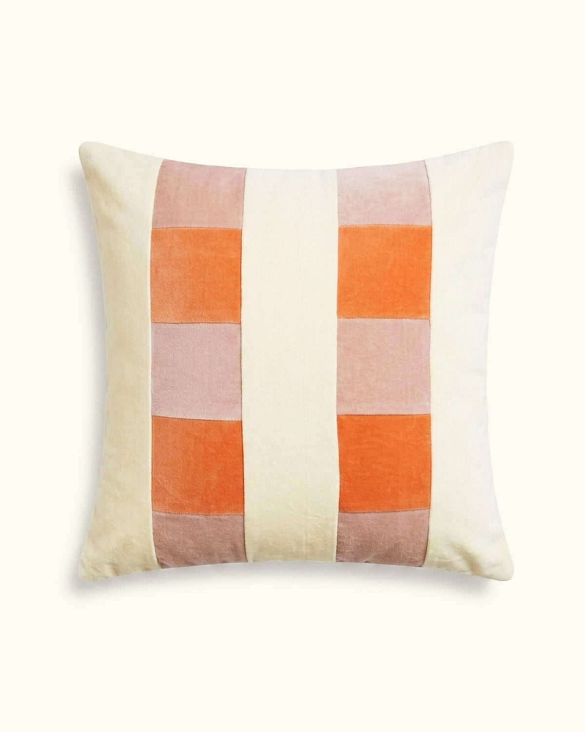 Cotton Velvet Pillow - Clementine