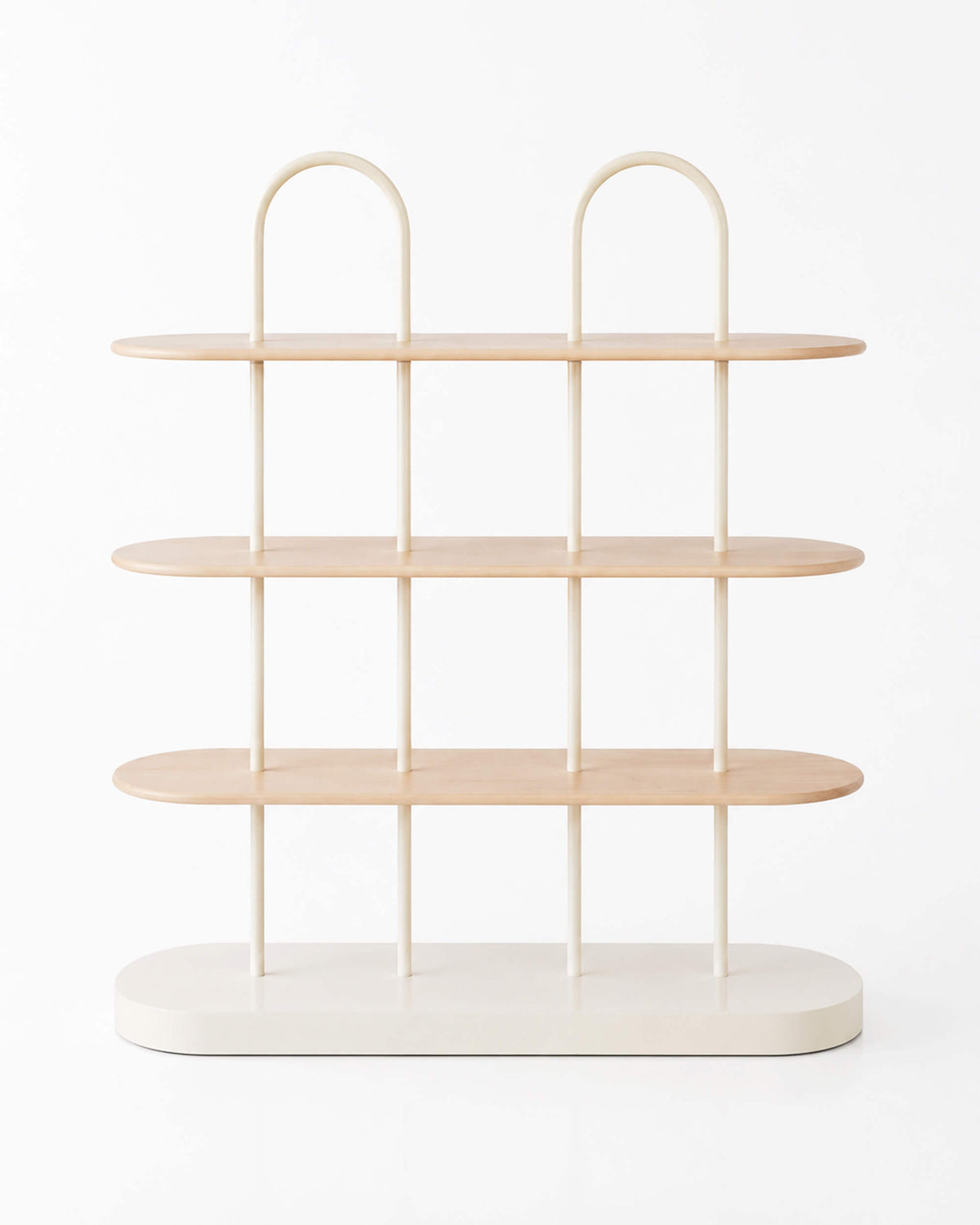 Marlo Bookshelf - Wood/Milk