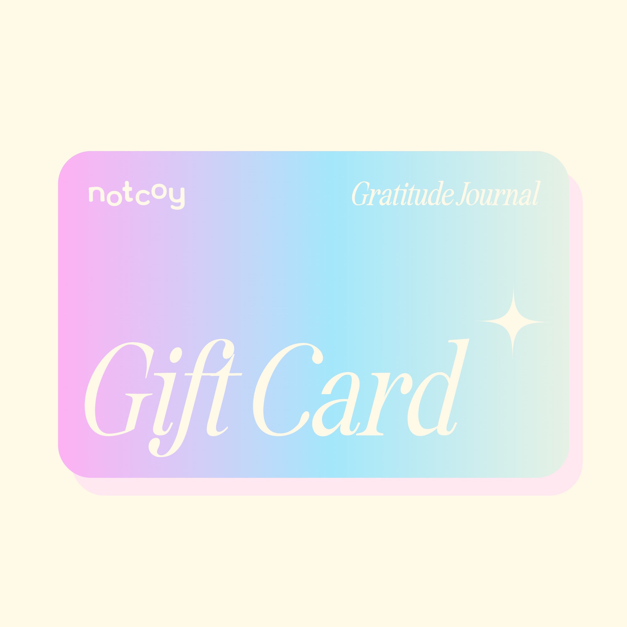 Gift Card | Gratitude Journal