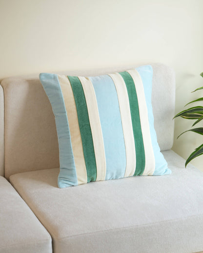 Cotton Velvet Pillow - Lagoon
