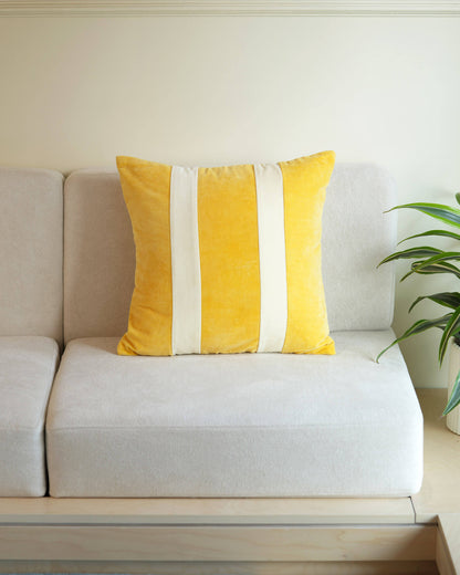 Cotton Velvet Pillow - Lemonade