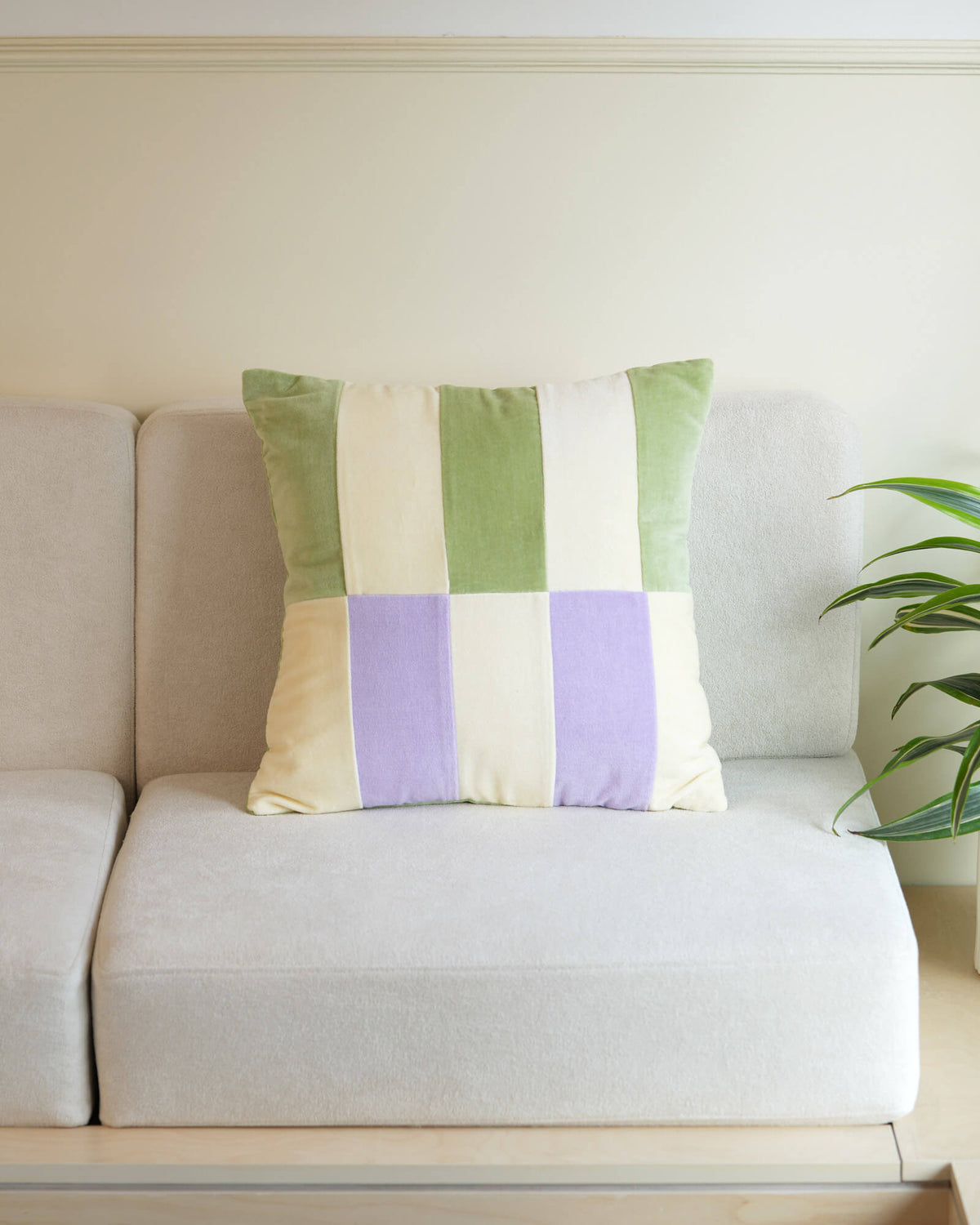 Cotton Velvet Pillow - Meadow