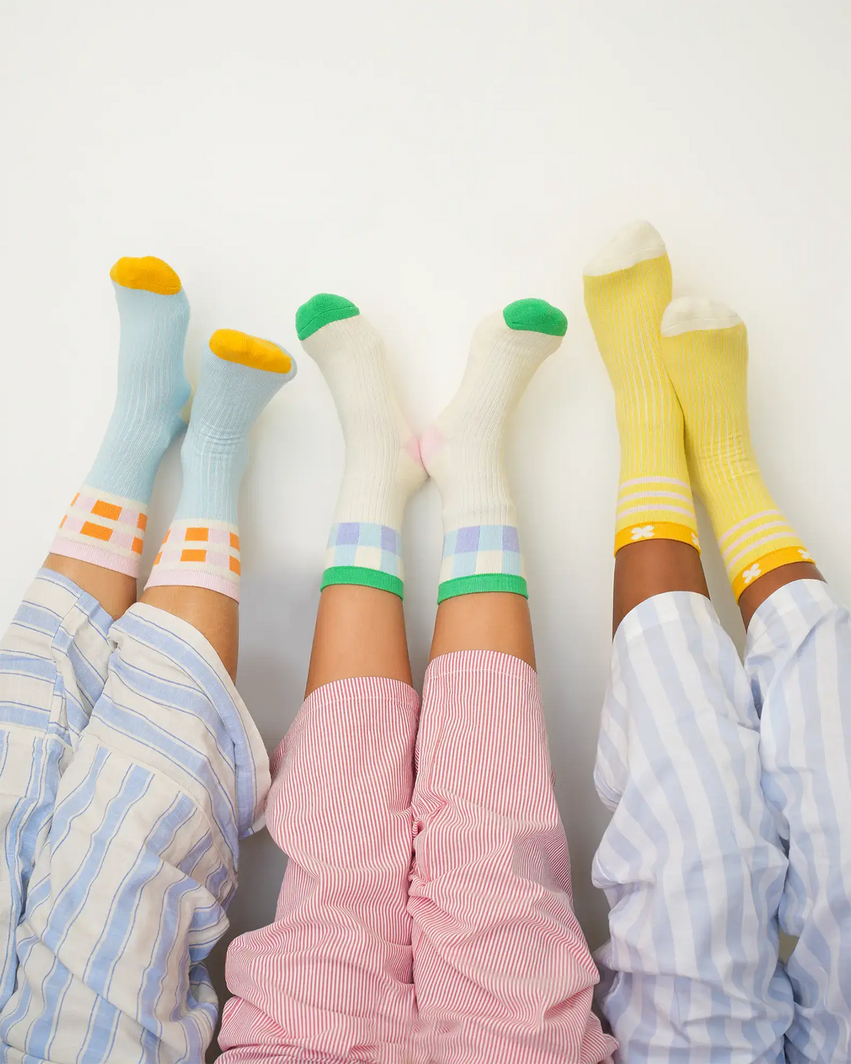 Socks, Set of 3 - Lime Ocean