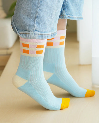 Socks, Set of 3 - Lime Ocean