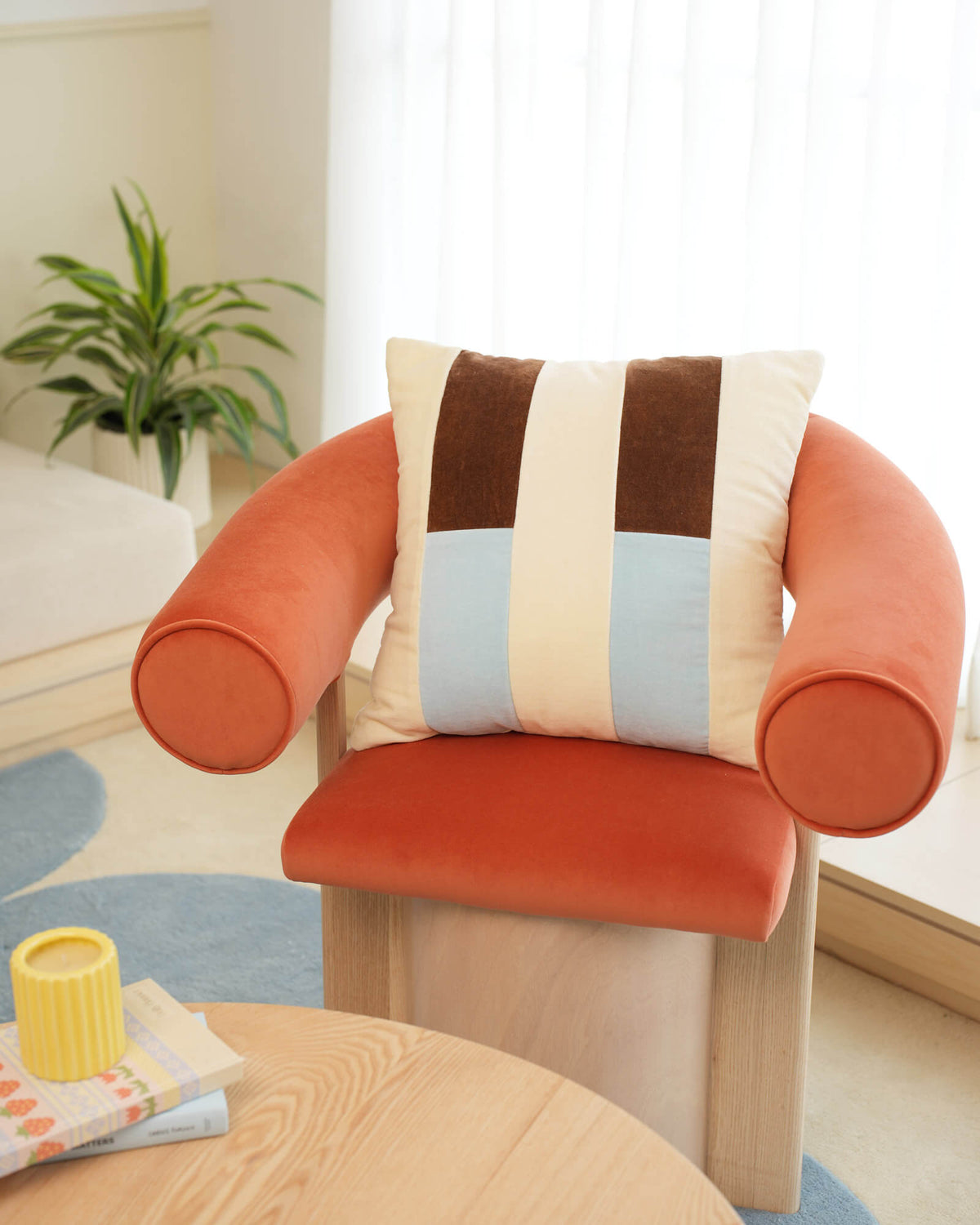 Cotton Velvet Pillow - Parfait