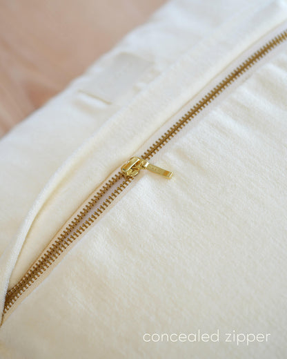Cotton Velvet Pillow - Parfait