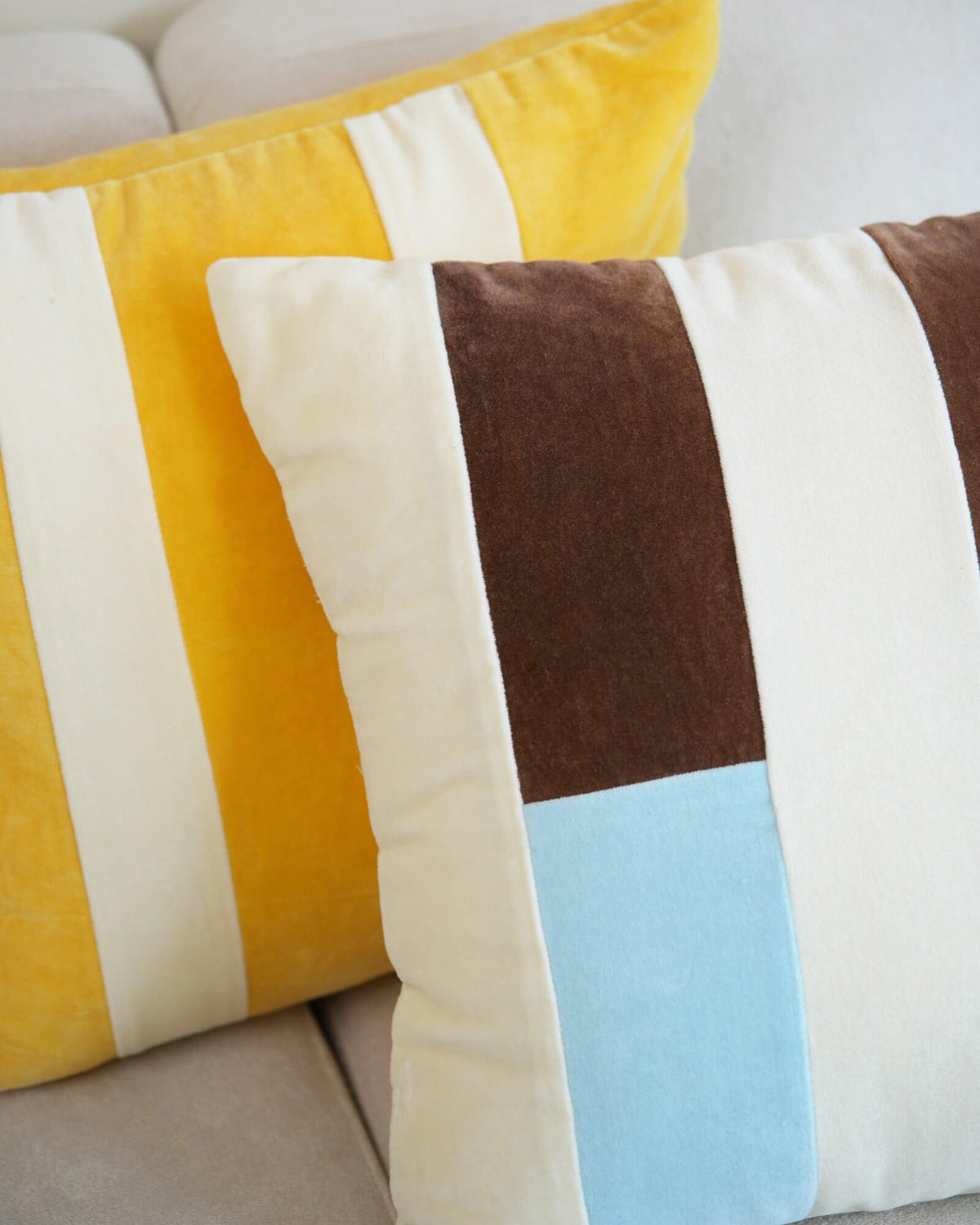 Cotton Velvet Pillow - Parfait