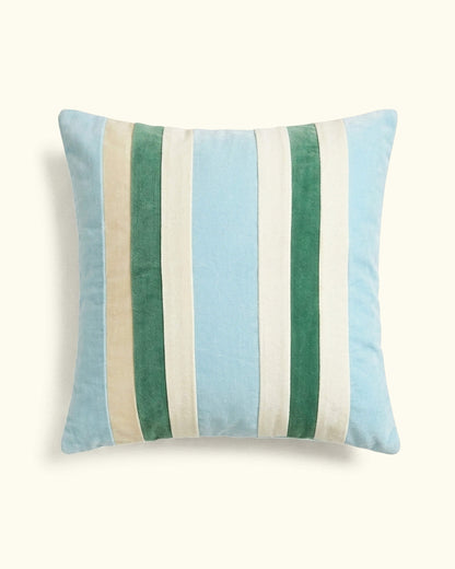 Cotton Velvet Pillow - Lagoon