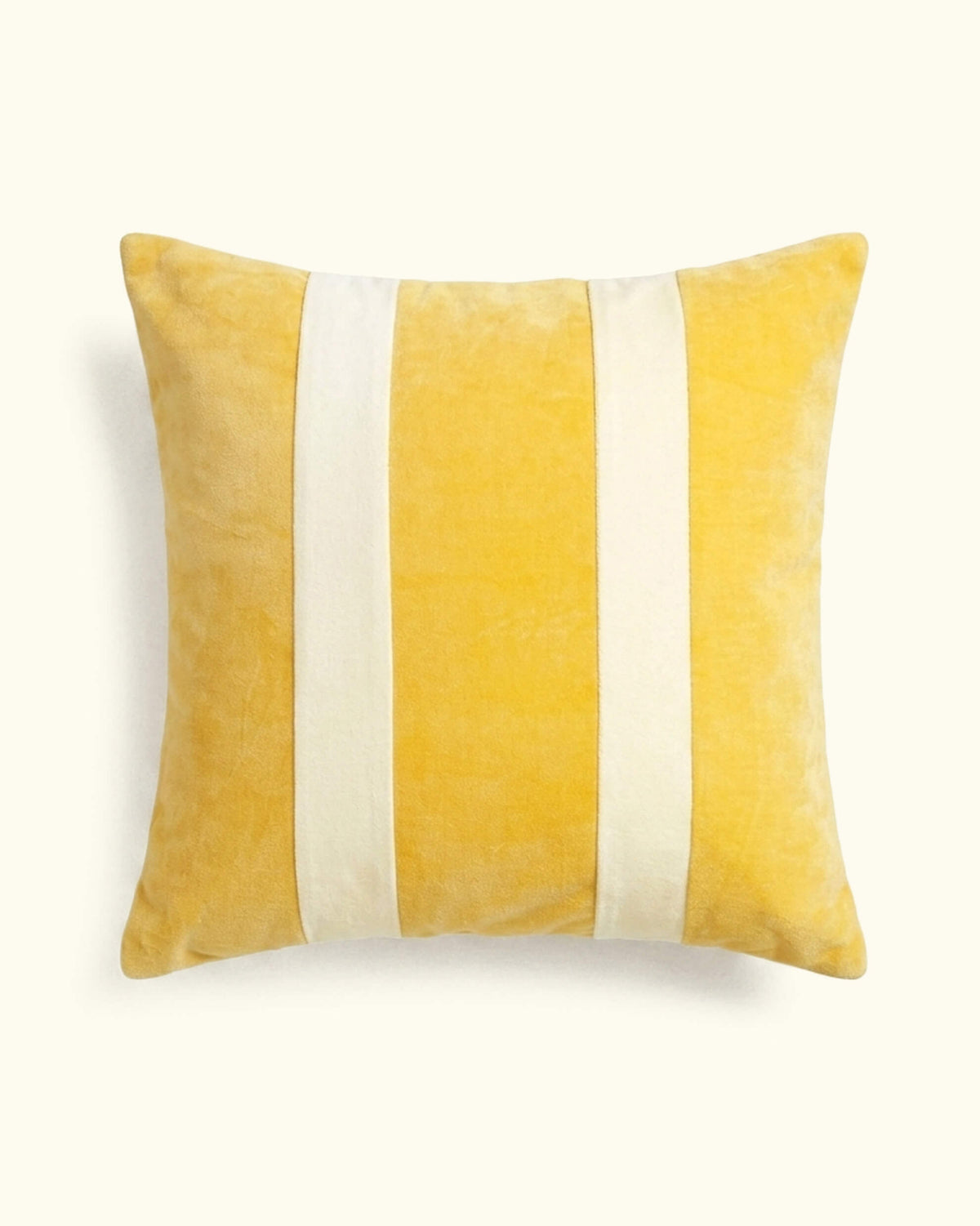 Cotton Velvet Pillow - Lemonade